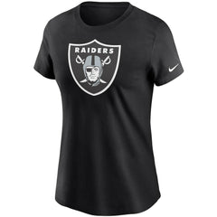 Las Vegas Raiders Women's Logo Essential T-Shirt - Black T-shirts