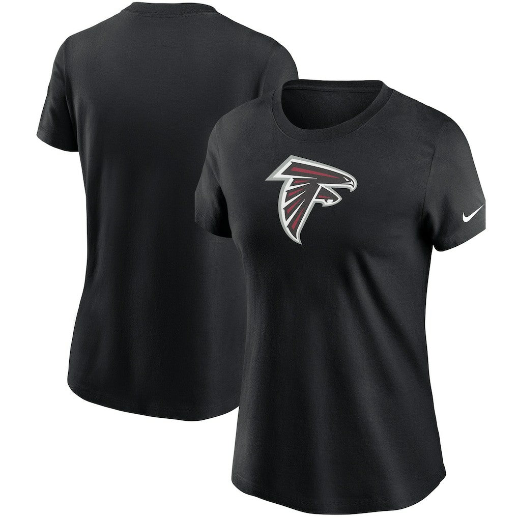 Atlanta Falcons Women's Logo Essential T-Shirt - Black T-shirts