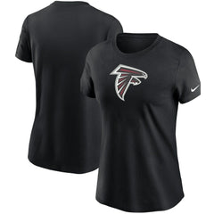 Atlanta Falcons Women's Logo Essential T-Shirt - Black T-shirts