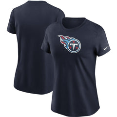 Tennessee Titans Women's Logo Essential T-Shirt - Navy T-shirts