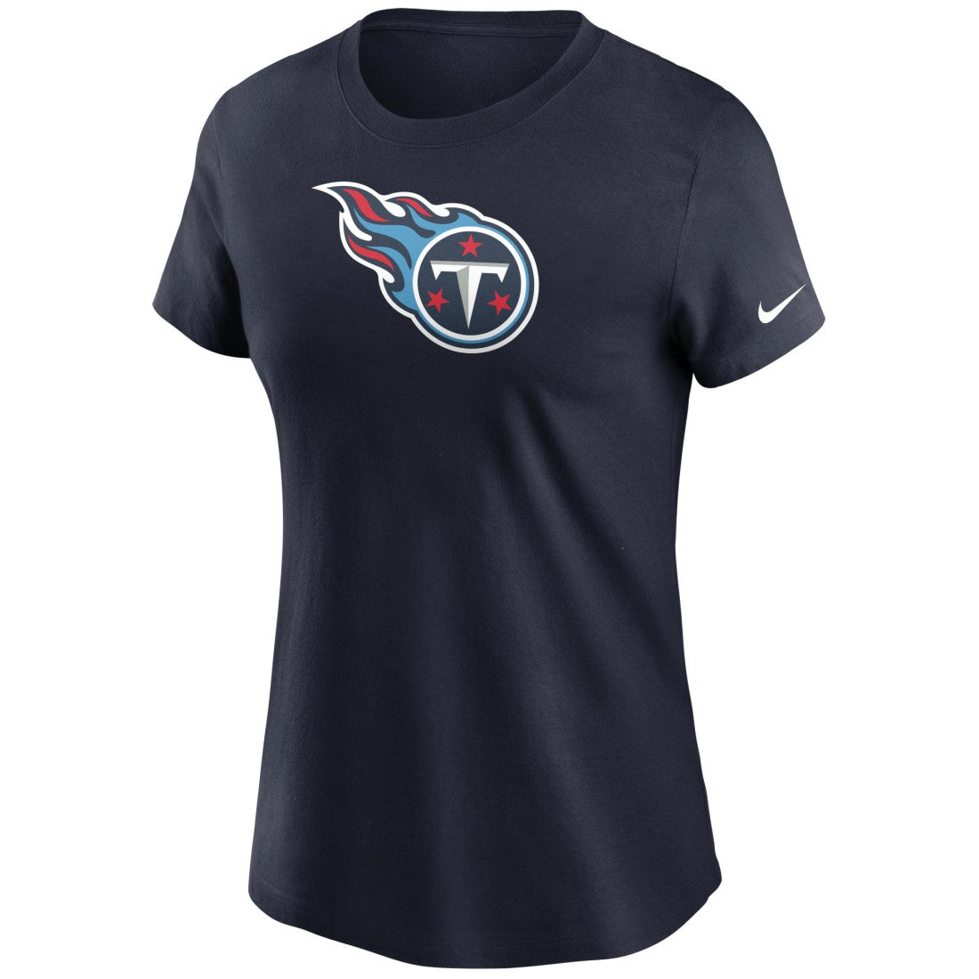 Tennessee Titans Women's Logo Essential T-Shirt - Navy T-shirts