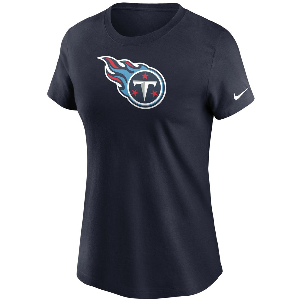 Tennessee Titans Women's Logo Essential T-Shirt - Navy T-shirts