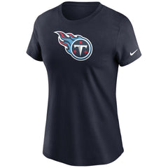 Tennessee Titans Women's Logo Essential T-Shirt - Navy T-shirts