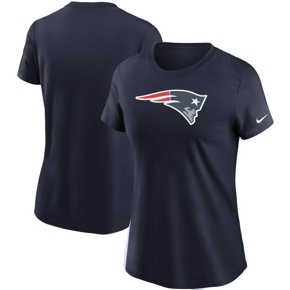 New England Patriots Women's Logo Essential T-Shirt - Navy T-shirts