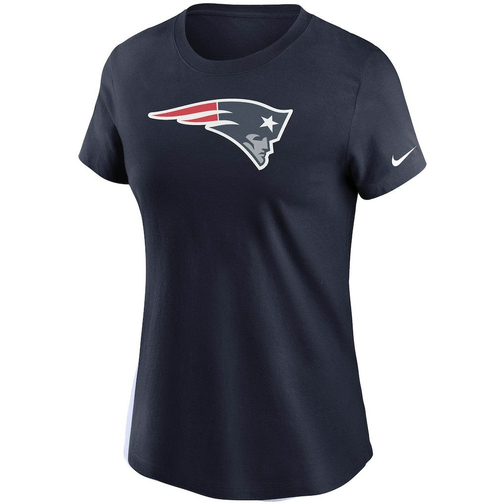 New England Patriots Women's Logo Essential T-Shirt - Navy T-shirts