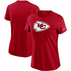 Kansas City Chiefs Women's Logo Essential T-Shirt - Red T-shirts