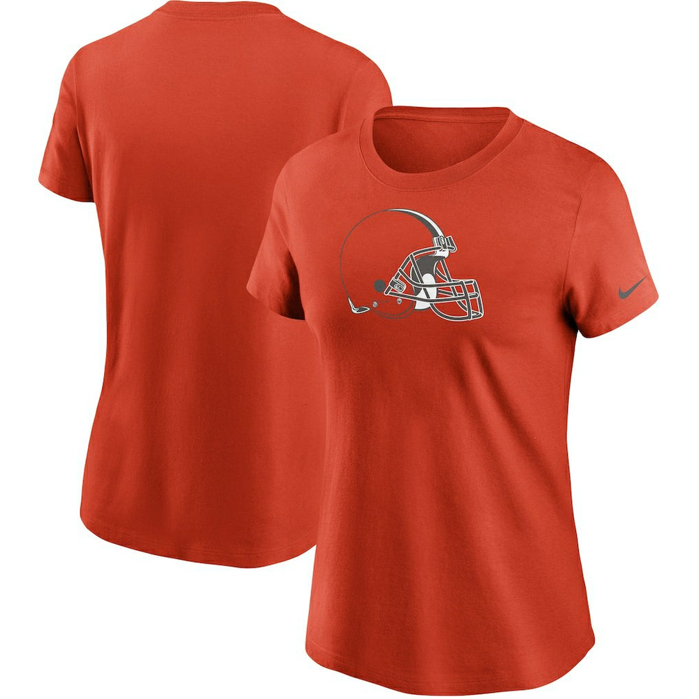Cleveland Browns Women's Logo Essential T-Shirt - Orange T-shirts