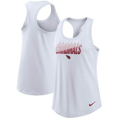Arizona Cardinals Women's Light Impact Performance Racerback Tank Top - White Tops