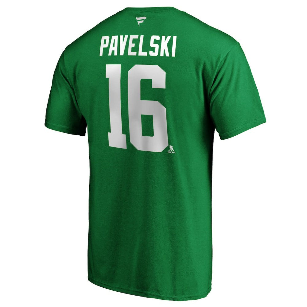 Joe Pavelski Dallas Stars Fanatics Authentic Stack Player Name & Number T-Shirt - Kelly Green | US 3668469