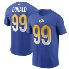 Aaron Donald Los Angeles Rams Name & Number T-Shirt - Royal T-shirts