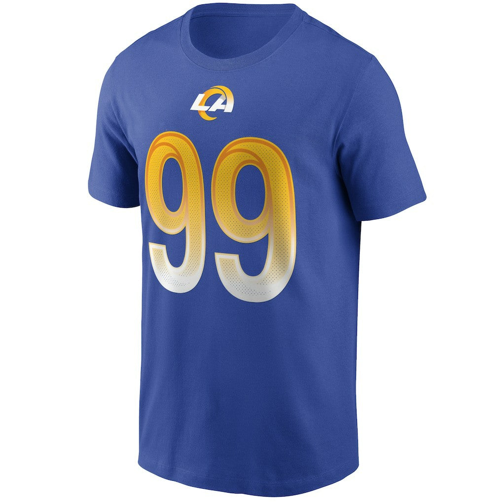 Aaron Donald Los Angeles Rams Name & Number T-Shirt - Royal T-shirts