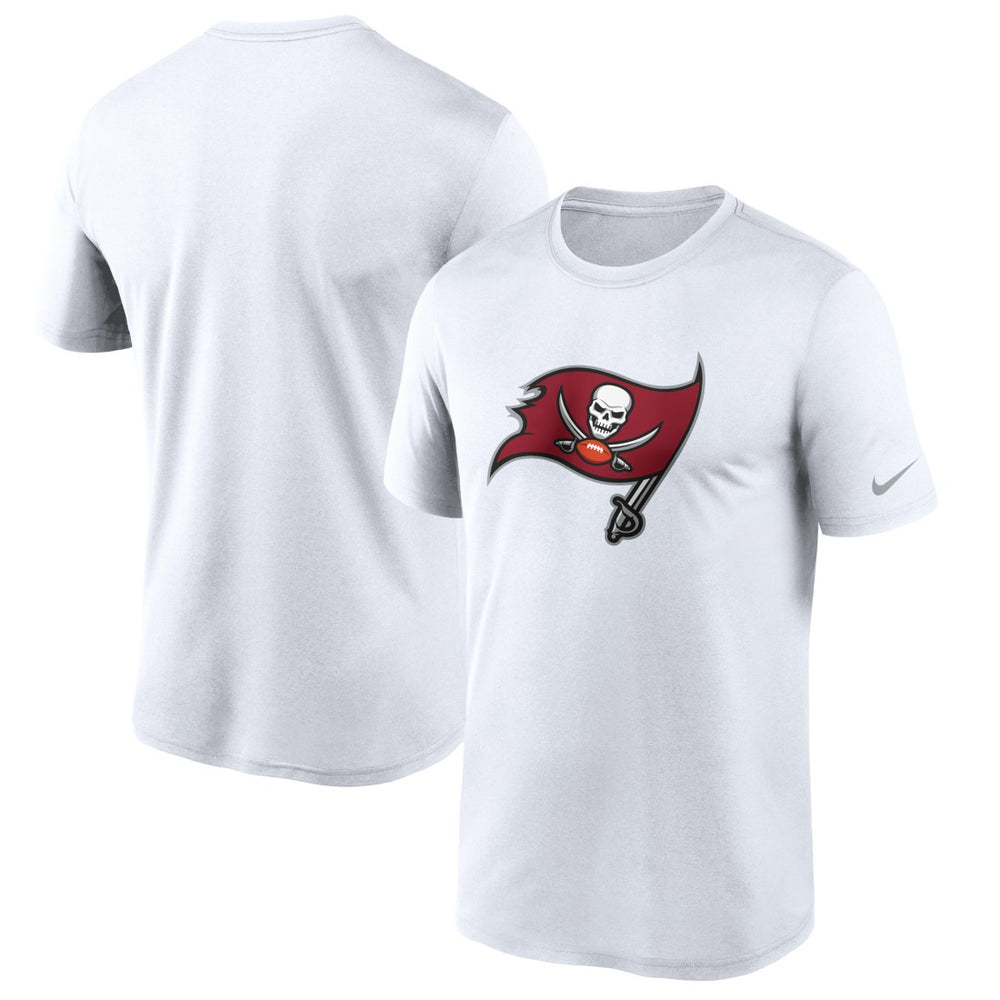 Tampa Bay Buccaneers Logo Essential Legend Performance T-Shirt - White T-shirts