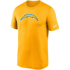 Los Angeles Chargers Logo Essential Legend Performance T-Shirt - Gold T-shirts