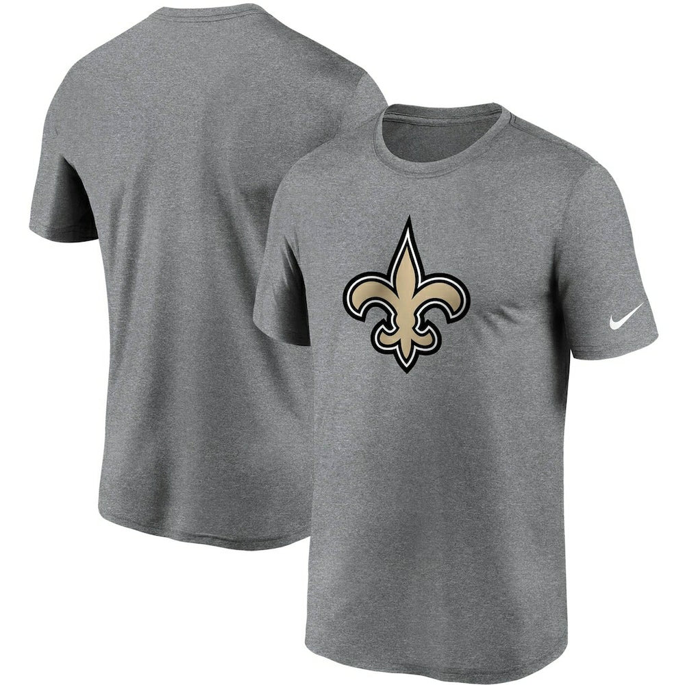New Orleans Saints Logo Essential Legend Performance T-Shirt - Heathered Charcoal T-shirts