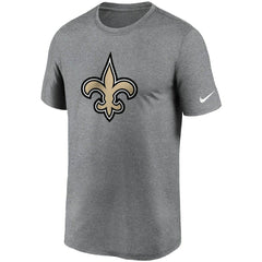 New Orleans Saints Logo Essential Legend Performance T-Shirt - Heathered Charcoal T-shirts