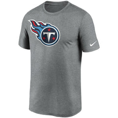 Tennessee Titans Logo Essential Legend Performance T-Shirt - Heathered Charcoal T-shirts