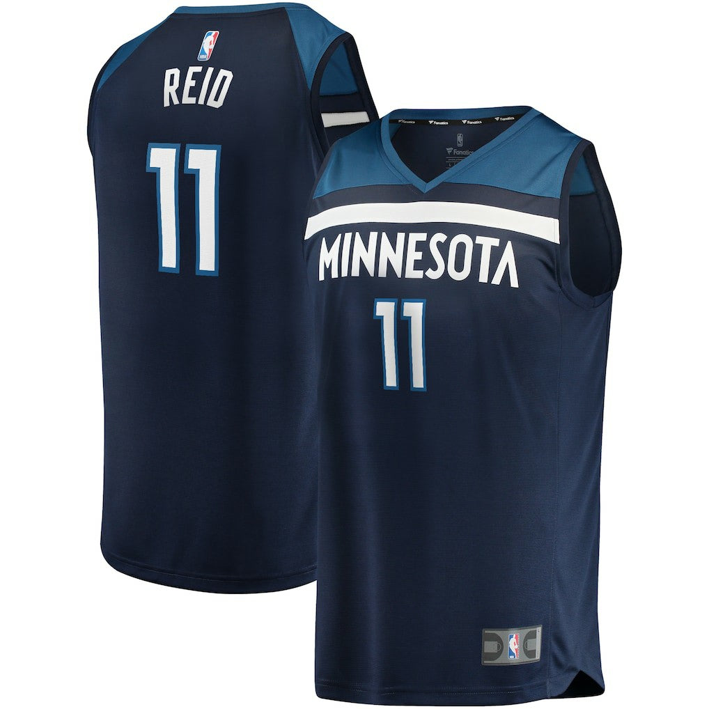 Naz Reid Minnesota Timberwolves Fast Break Replica Jersey Navy Icon Edition - Fanatics