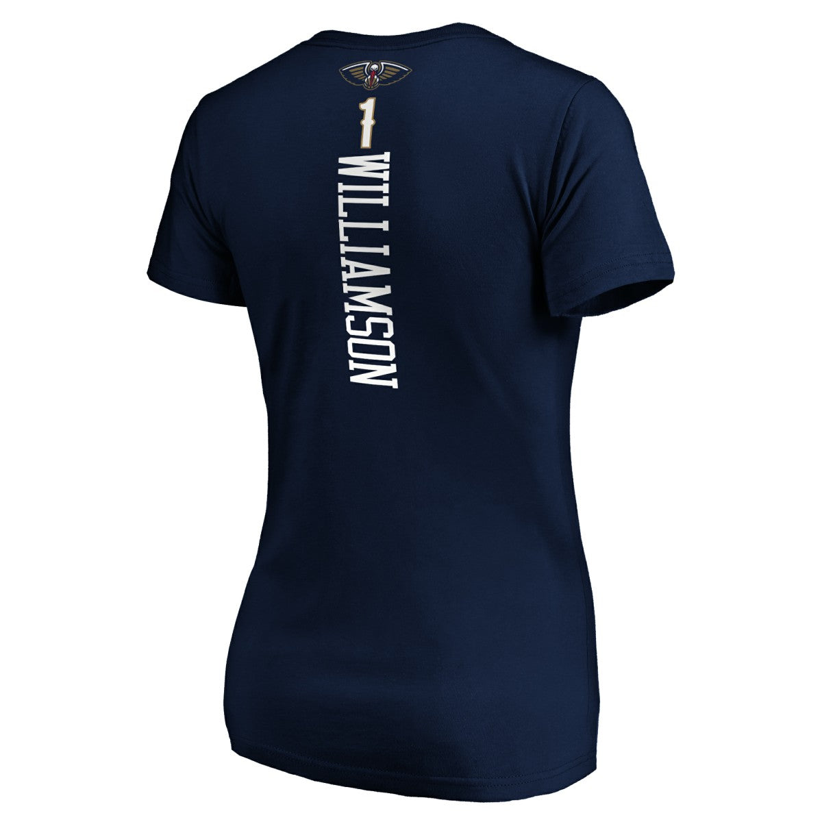Zion Williamson New Orleans Pelicans Women's Playmaker Name & Number V-Neck T-Shirt Navy