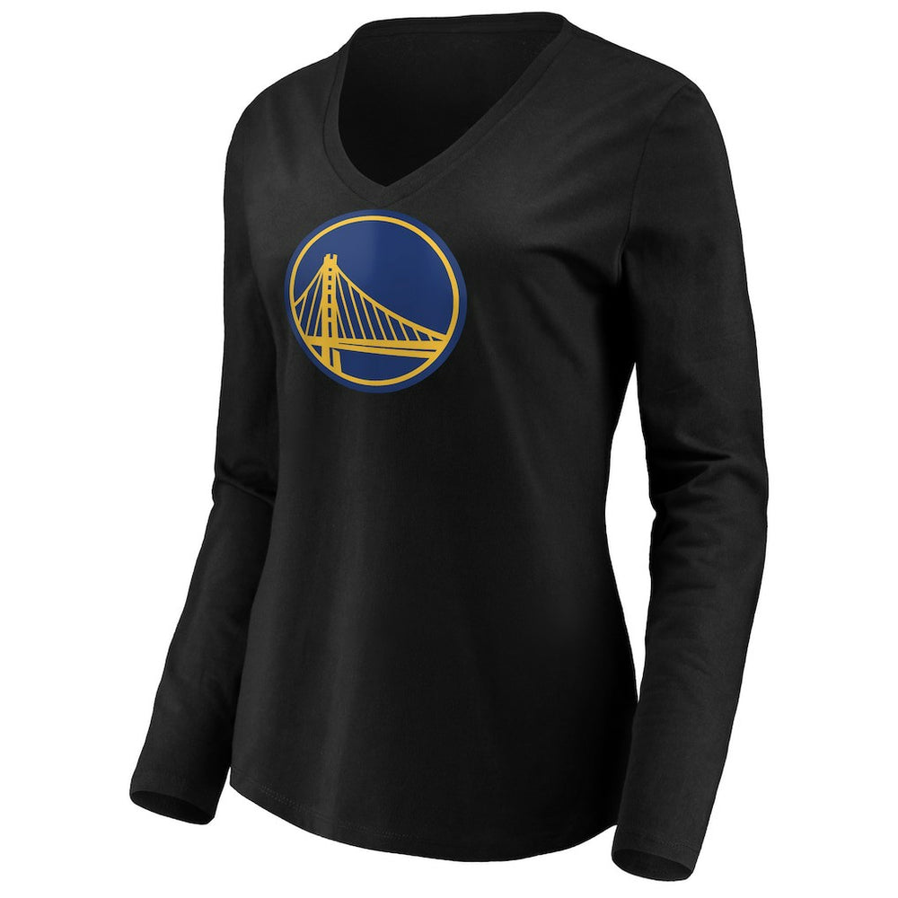 Stephen Curry Golden State Warriors Women's Playmaker Name & Number Long Sleeve V-Neck T-Shirt Black outlet