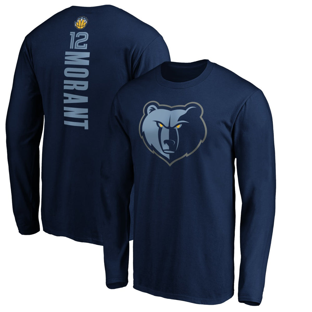 Ja Morant Memphis Grizzlies Playmaker Name & Number Long Sleeve T-Shirt Navy outlet
