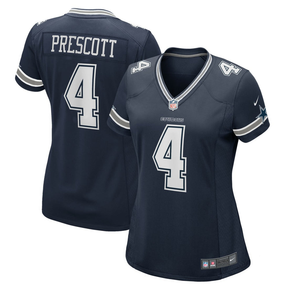 Dak Prescott Dallas Cowboys Women's Game Team Jersey - Navy Jerseys
