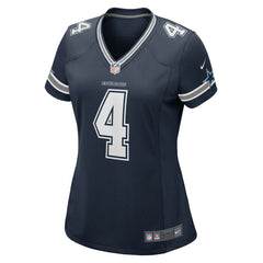 Dak Prescott Dallas Cowboys Women's Game Team Jersey - Navy Jerseys