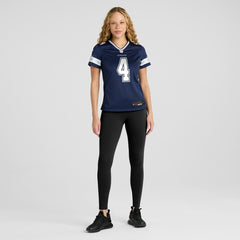 Dak Prescott Dallas Cowboys Women's Game Team Jersey - Navy Jerseys