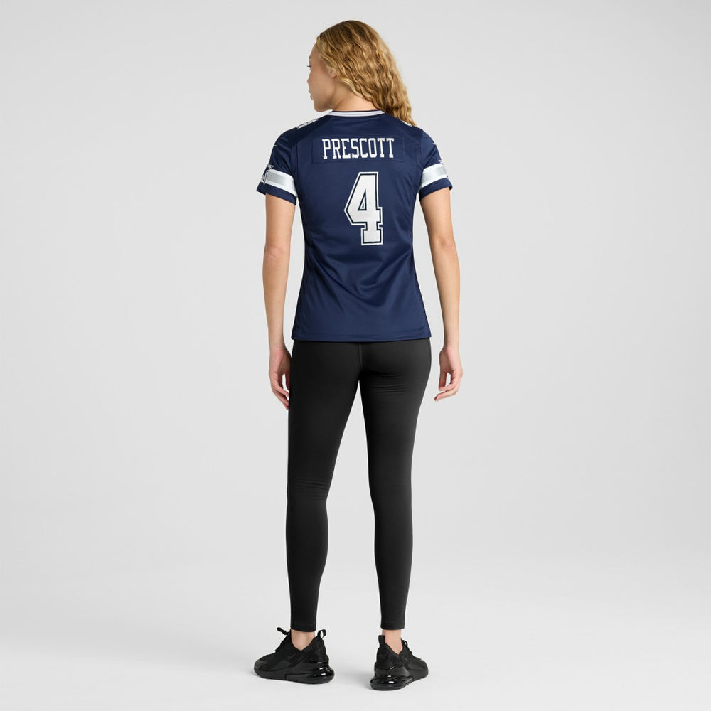 Dak Prescott Dallas Cowboys Women's Game Team Jersey - Navy Jerseys