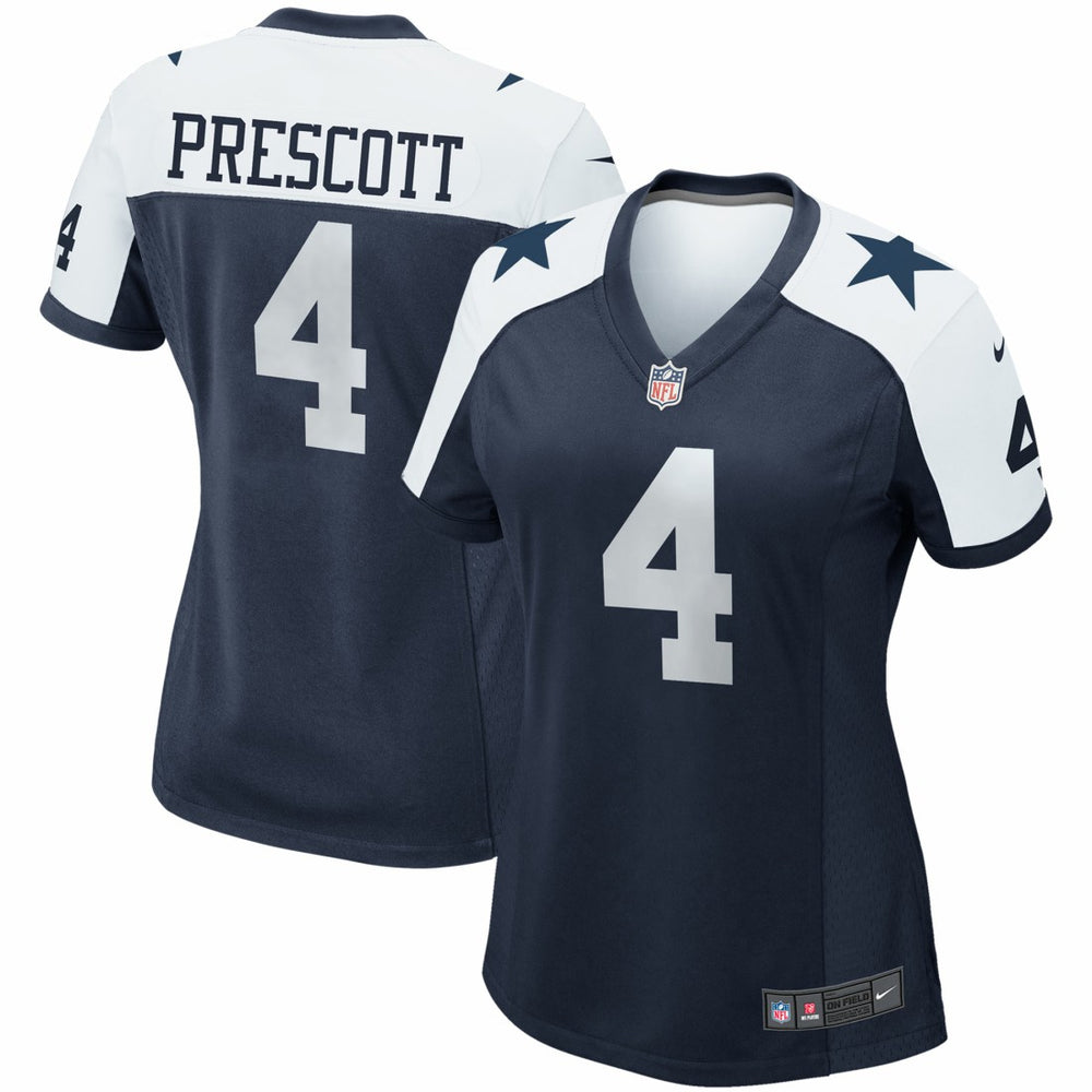 Dak Prescott Dallas Cowboys Women's Alternate Game Team Jersey - Navy Jerseys