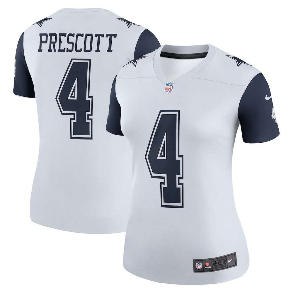 Dak Prescott Dallas Cowboys Women's Legend Player Performance Top - White Tops