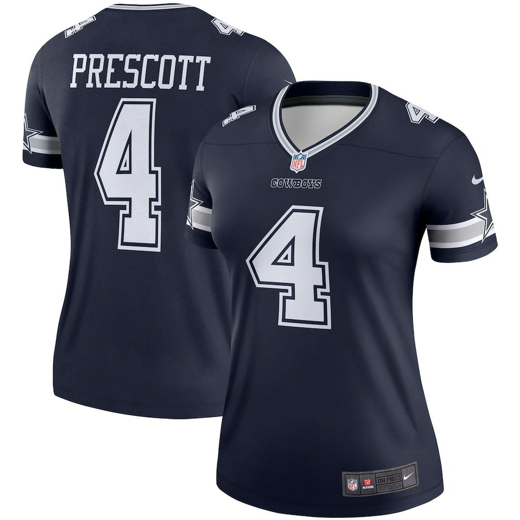 Dak Prescott Dallas Cowboys Women's Legend Player Performance Top - Navy Tops