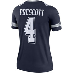 Dak Prescott Dallas Cowboys Women's Legend Player Performance Top - Navy Tops