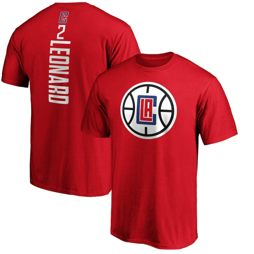 Kawhi Leonard LA Clippers Team Playmaker Name & Number T-Shirt Red - Fanatics