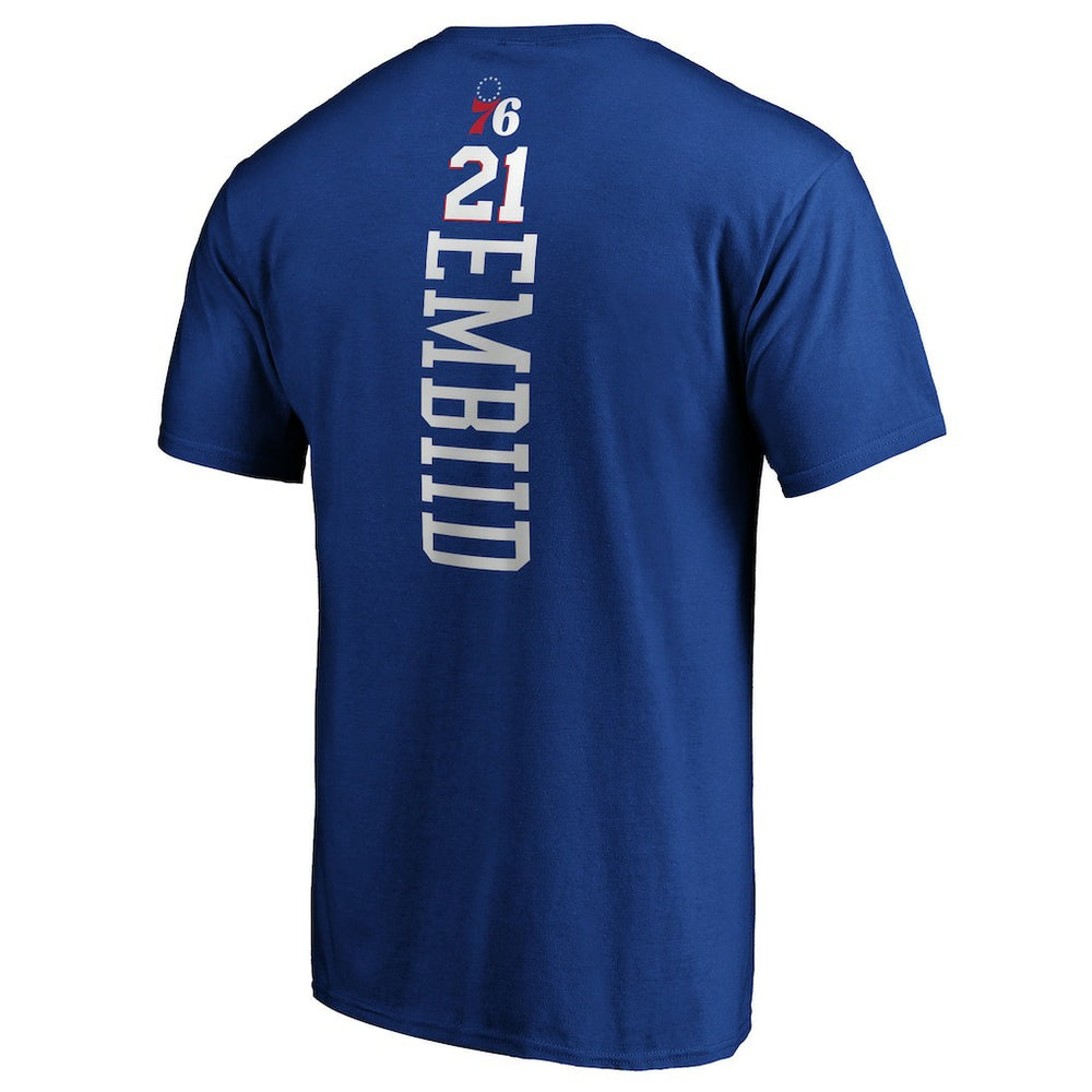 Joel Embiid Philadelphia 76ers Playmaker Name & Number T-Shirt Royal - Fanatics