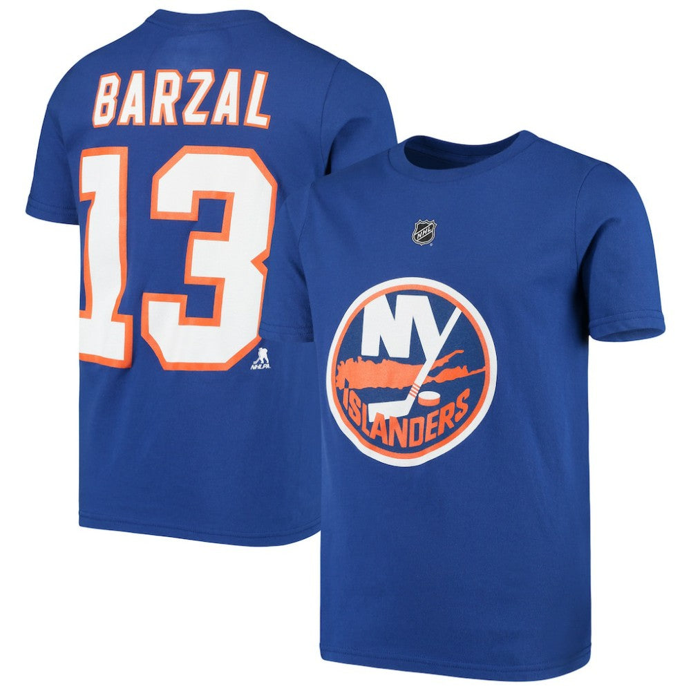 Mathew Barzal New York Islanders Youth Player Name & Number T-Shirt - Royal | US 3688880