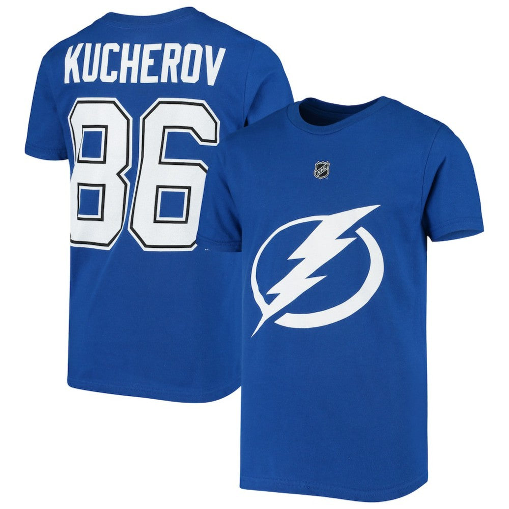 Nikita Kucherov Tampa Bay Lightning Youth Player Name & Number T-Shirt - Royal | US 3688885