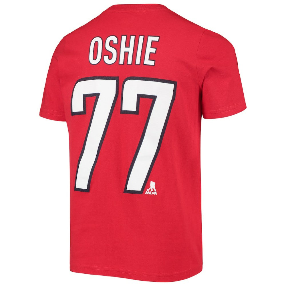 TJ Oshie Washington Capitals Youth Player Name & Number T-Shirt - Red | US 3688888