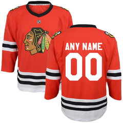 Chicago Blackhawks Youth Replica Custom Jersey - Red | US 3695819