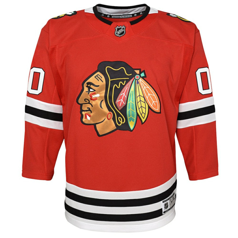 Chicago Blackhawks Youth Premier Custom Jersey - Red | US 3695821