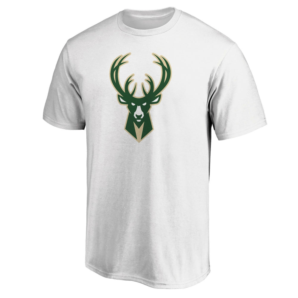 Milwaukee Bucks Primary Team Logo T-Shirt White - Fanatics
