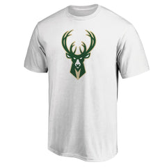 Milwaukee Bucks Primary Team Logo T-Shirt White - Fanatics