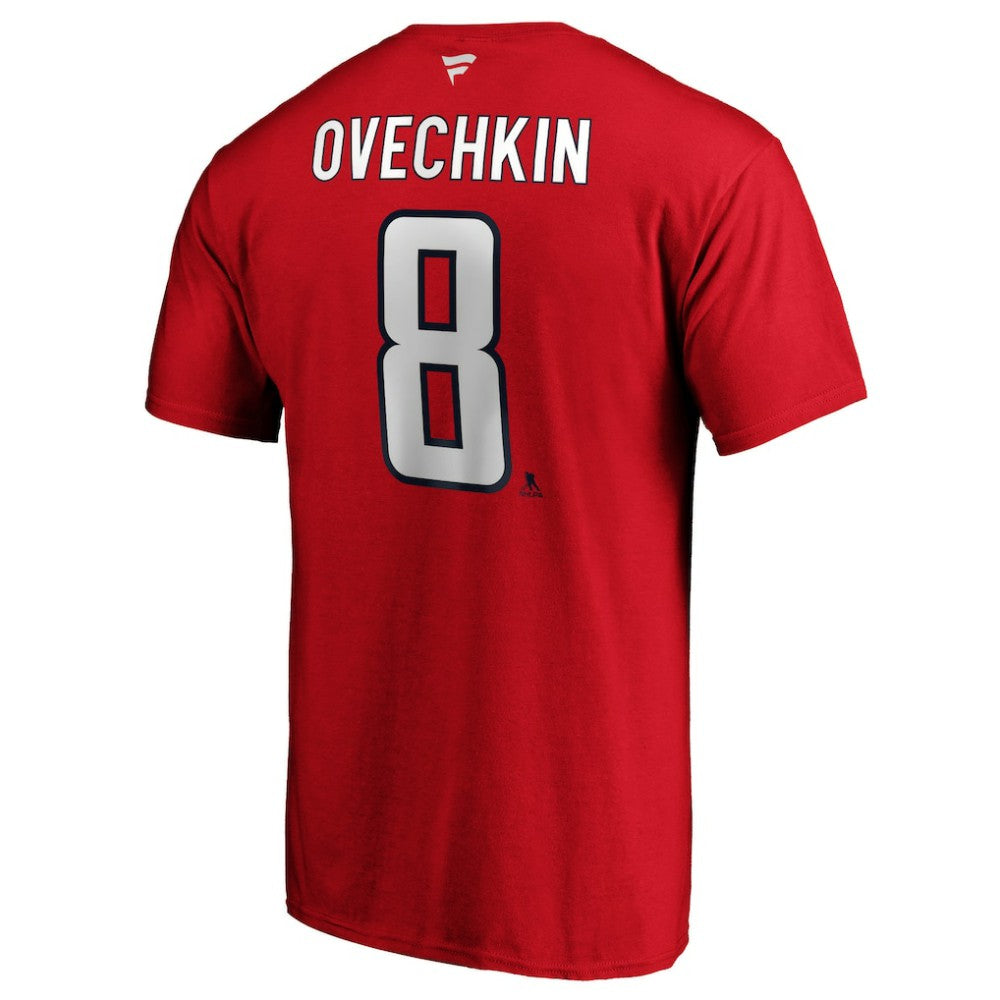 Alexander Ovechkin Washington Capitals Fanatics Authentic Stack Player Name & Number T-Shirt - Red | US 3706500