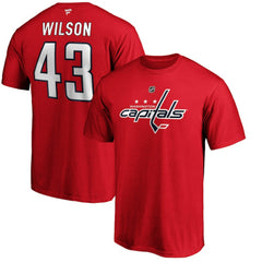 Tom Wilson Washington Capitals Fanatics Authentic Stack Player Name & Number T-Shirt - Red | US 3706504