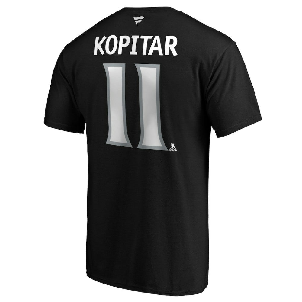 Anze Kopitar Los Angeles Kings Fanatics Authentic Stack Player Name & Number T-Shirt - Black | US 3706519