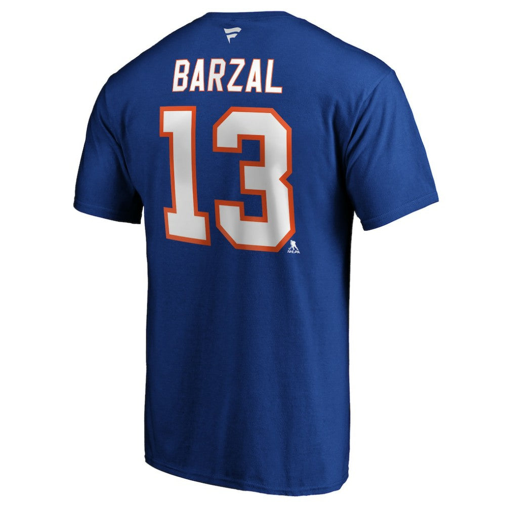Mathew Barzal New York Islanders Fanatics Authentic Stack Player Name & Number T-Shirt - Royal | US 3706538