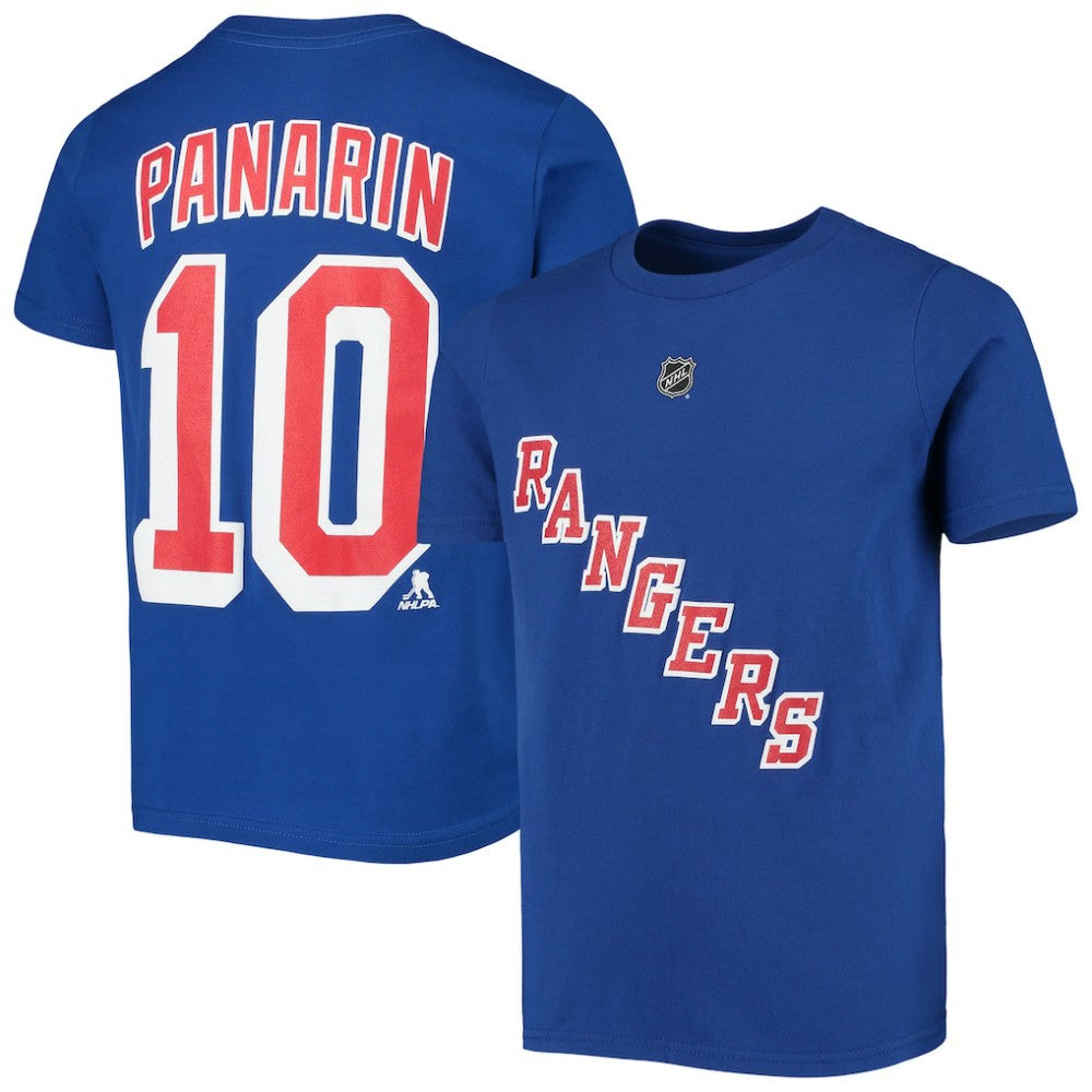 Artemi Panarin New York Rangers Youth Player Name & Number T-Shirt - Blue | US 3709463