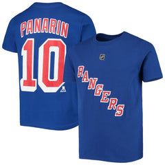Artemi Panarin New York Rangers Youth Player Name & Number T-Shirt - Blue | US 3709463