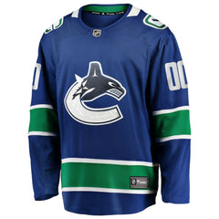 Vancouver Canucks Fanatics Home Team Breakaway Custom Jersey - Blue | US 3710399