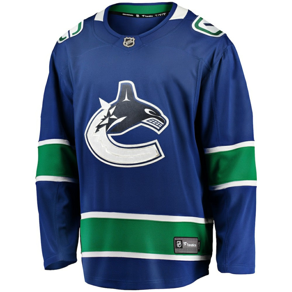 Vancouver Canucks Fanatics Home Team Breakaway Jersey - Blue | US 3710400
