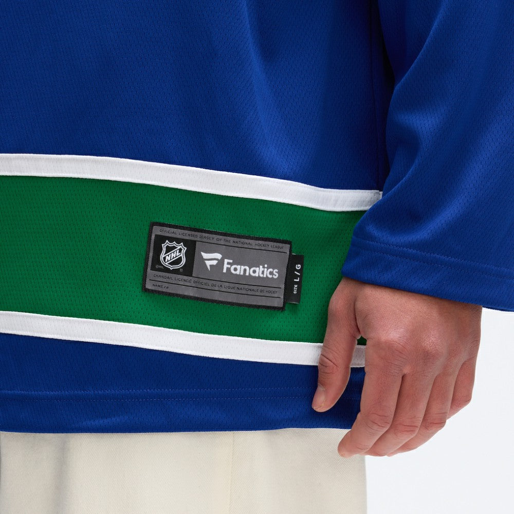 Vancouver Canucks Fanatics Home Team Breakaway Jersey - Blue | US 3710400